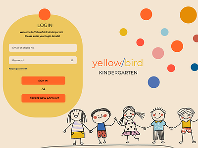 Login page kindergarten login loginform uidesign uxdesign weblogin