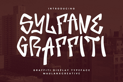 Sylfane Graffiti Display Font animation branding design font fonts graphic design logo nostalgic