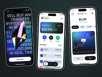 Crypto trading mobile app app crypto cryptocurrency design finance fintech mobile