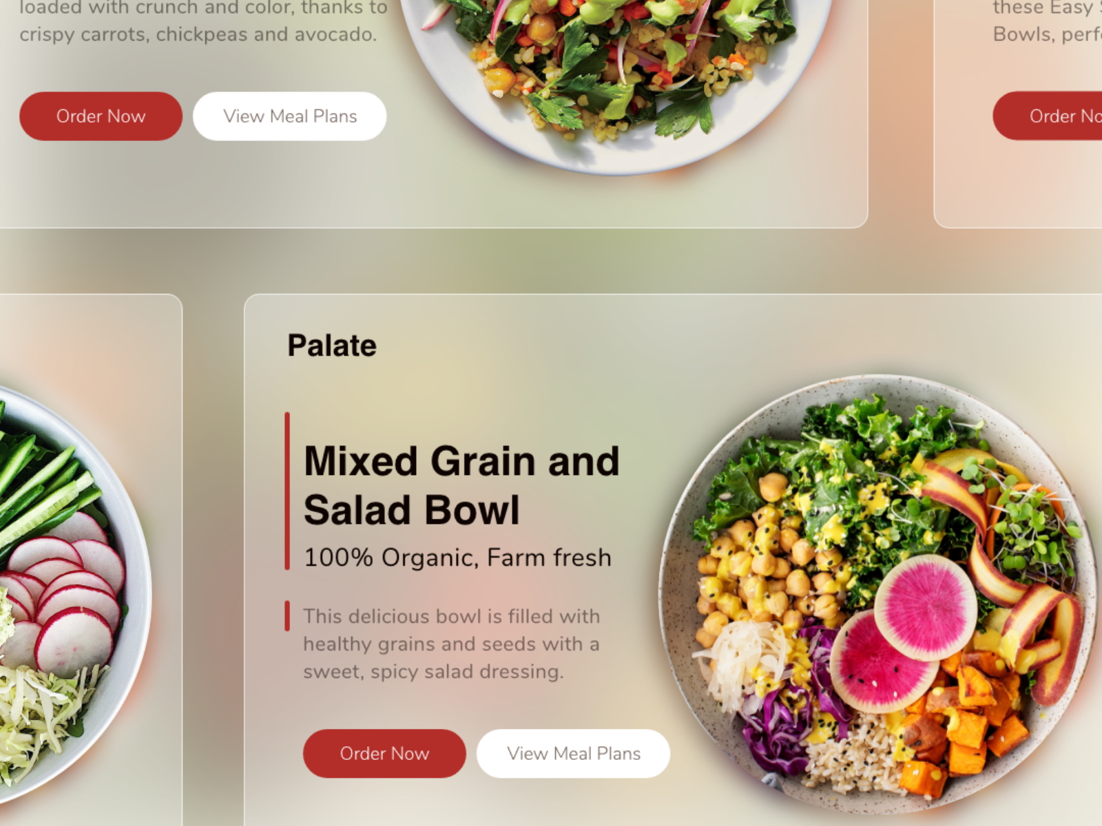 Food menu app | Glassmorphism concept by Charity Mbaka on Dribbble