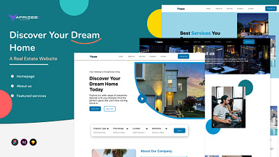 Modern Real Estate Website UI Design aprizee real state design ui ui design website website design