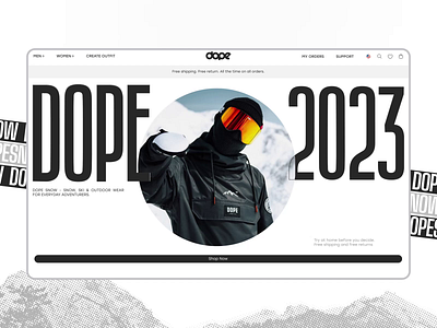 Dope|E-commerce|Redesign design motion graphics ui web