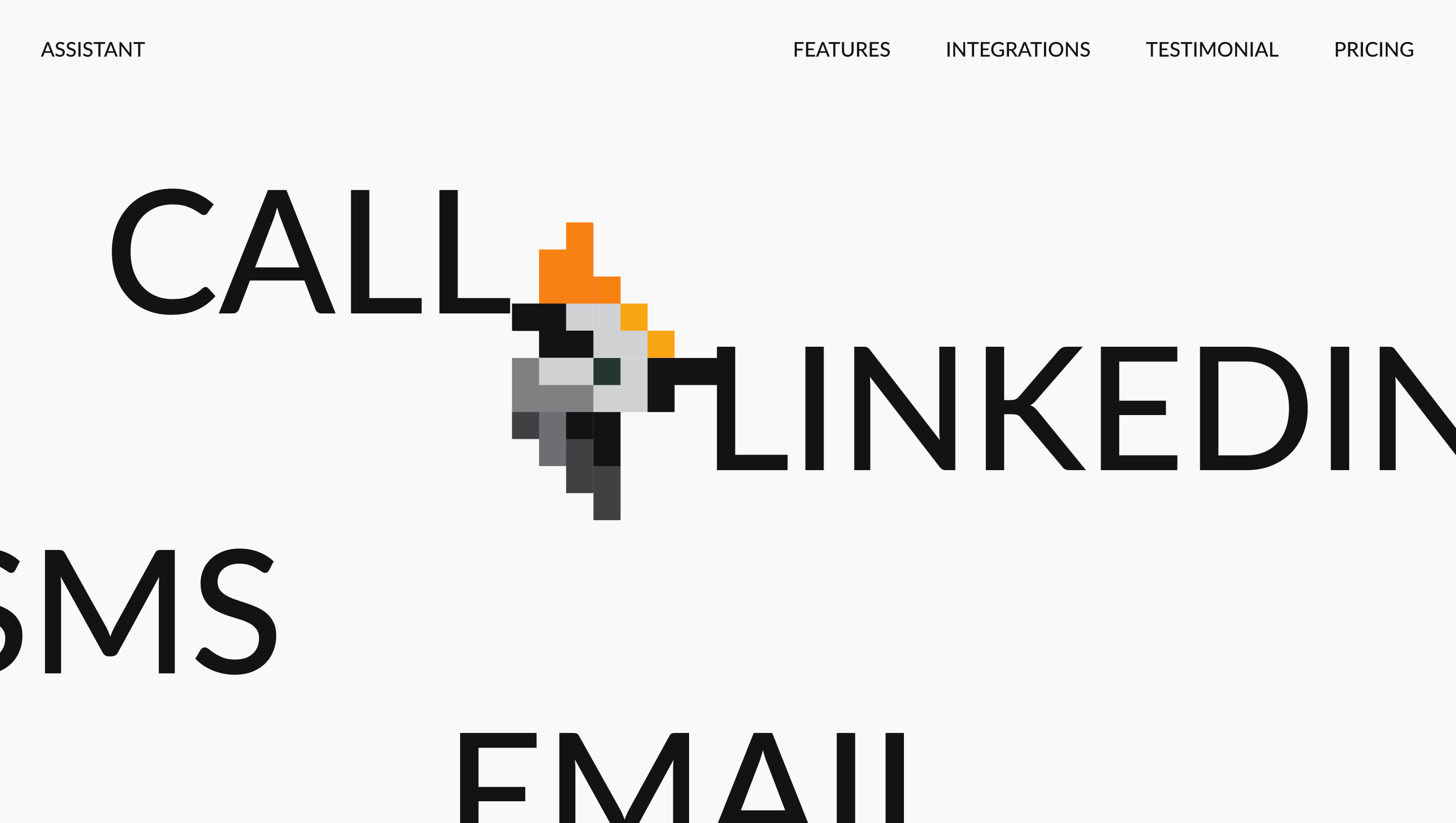 Assistant landing page branding design graphic design illustration landing landing page pixel art typography ui website woodpecker