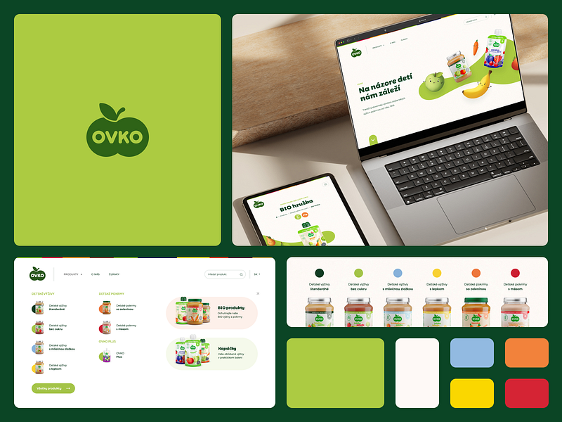 Ovko - website design & developement animation baby meal cannery colorful developement ovko playful real project ui ux web webdesign