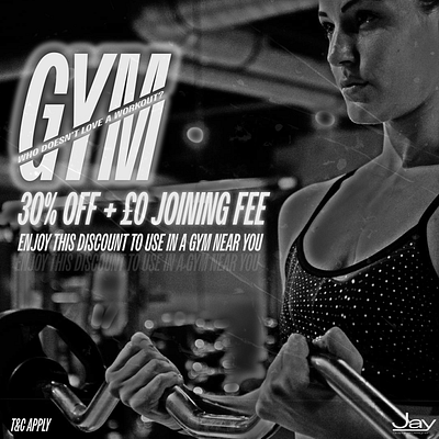 GYM PROMOTION CONCEPT POSTER branding graphic design