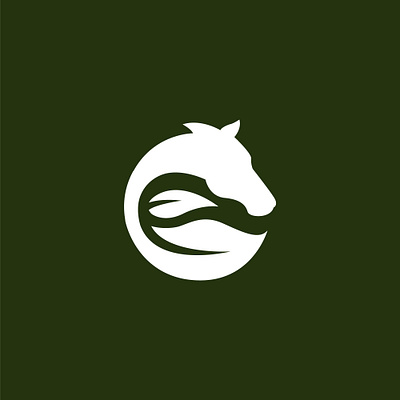 Nature Horse branding community creative design elegant graphic design green healty horse icon illustration leaf logo nature simple vector