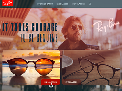 RayBan HomePage Redesign case study homepage redesign site redesign ui user experience user interface ux