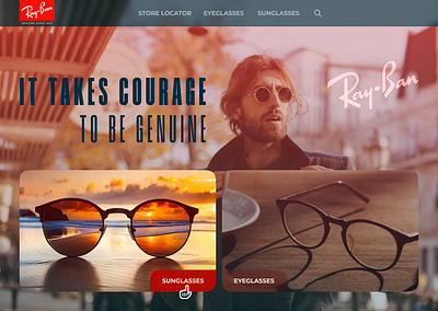 RayBan HomePage Redesign case study homepage redesign site redesign ui user experience user interface ux