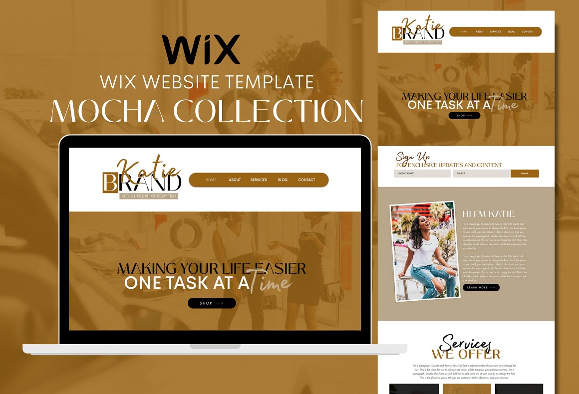 Wix Website Template For Coaches By Landing Page-template On Dribbble