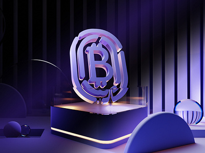 Brand logo / Blender, 3D 3d branding design graphic design illustration logo