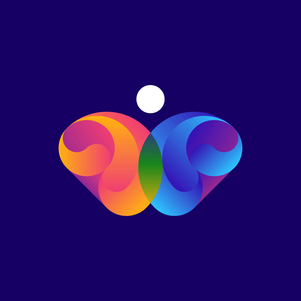 Butterfly animal branding butterfly colorful helvetic brands hr human resources identity insect logo new york nyc rainbow swiss