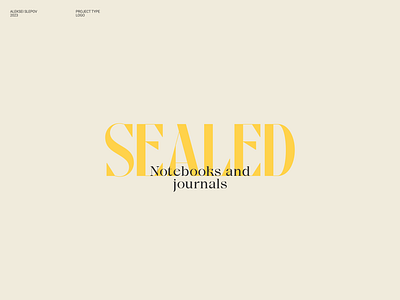 Sealed — Logo Design branding graphic design identity journal logo logotype media notebook planner typography vector visual communications visual design