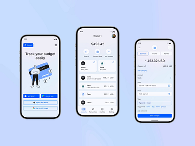 Spendly - spendings tracking app app application branding design mobile money spendings track ui ux