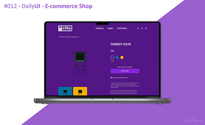 #012 - DailyUI - E-commerce Shop branding dailyui design e commerce figma graphic design logo shop ui web
