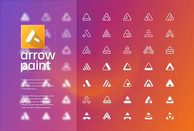 Arrow Paint branding creative graphic design logo logodesign ui