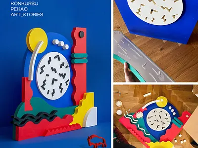 Pekao 3d abstract color diy graphicdesign handmade illustration sculpture styrodur