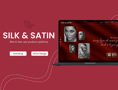 Web - Skin & Hair Care products branding graphic design ui