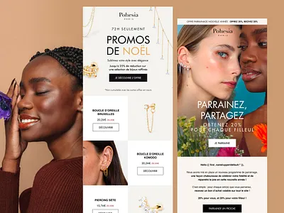 Pohesia l Email design branding digital designer email email design email designer email marketing email marketing strategy graphic design jewelry branding senior digital designer