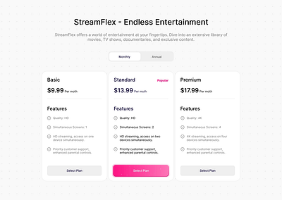 Pricing page microinteractions pricing page subscription ui design uianimation uiux web