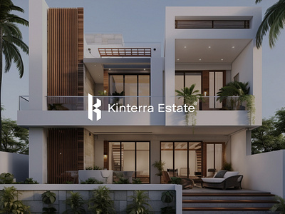 Kinterra Estate - Logo for a Real Estate business branding houses k logo modern real estate vector