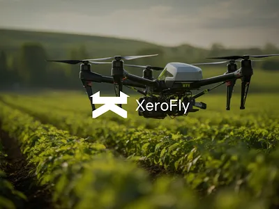XERO FLY - Logo for a drone - aerospace company aero branding design drone fly icon logo plane space ui