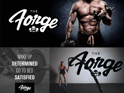 Forge Gym Branding branding design fitness font graphic design gym lifting logo typeface