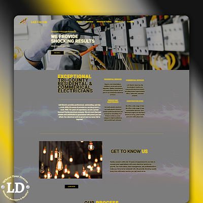 L&E Electric branding design graphic design logo ui web design webdesign website design wordpress wordpress website