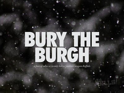bury the burgh buffalo buffalo bills football gameday poster nfl playoffs sports design sportsbranding tiny buffalo
