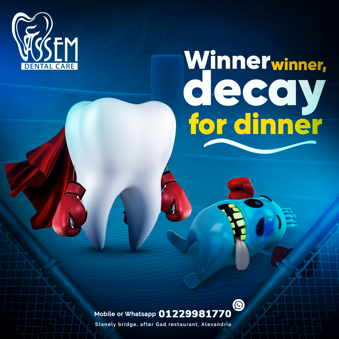 A boxing dental design ads by Marklinica on Dribbble