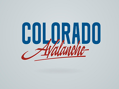 Colorado Avalanche design fanart font ice hockey lettering logo type typeface typography