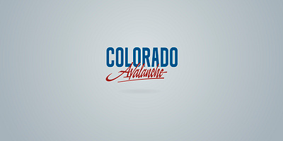 Colorado Avalanche design fanart font ice hockey lettering logo type typeface typography