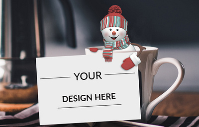 Merry Chrismas Mockup branding chrismas design graphic design illustration logo mockup social media post ui