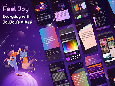 JoyJoy 🌈 Your Daily Dose of Positivity and Inspiration affirmation ai friend app design daily inspiration depression emotional intelligence happiness inspirational quotes joy joyful joyjoy mental health mindfulness mobile app motivation positive vibes quote self care therapy well being