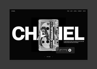 Chanel - It's go good by Jamie XX | Landing concept branding chanel design graphic design luxury design music player ui ux ux ui web