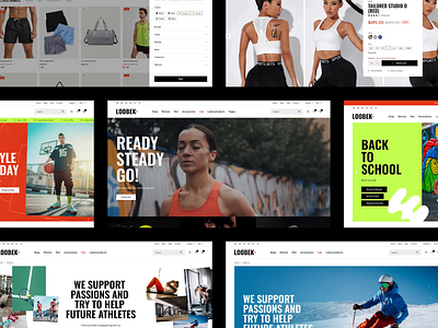 Loobek design e commerce ecommerce figma online portfolio product store ui ux webdesign