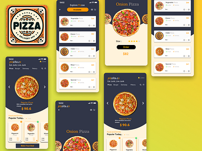 Pizzita: Emphasizing the speedy delivery service. branding graphic design logo ui