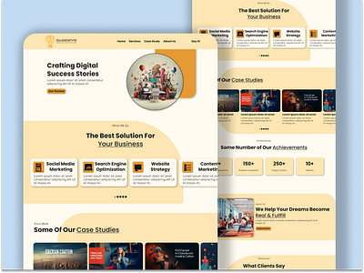 SageHive: Buzzing With Modern Marketing Solutions! lamding page landing page design ui user experience user interface ux web design website design