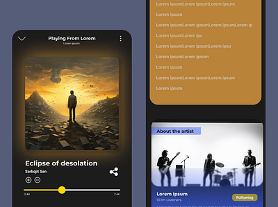 GrooveSync: Stream Your Beat, Tune Your World! app design ui user experience user interface ux web design