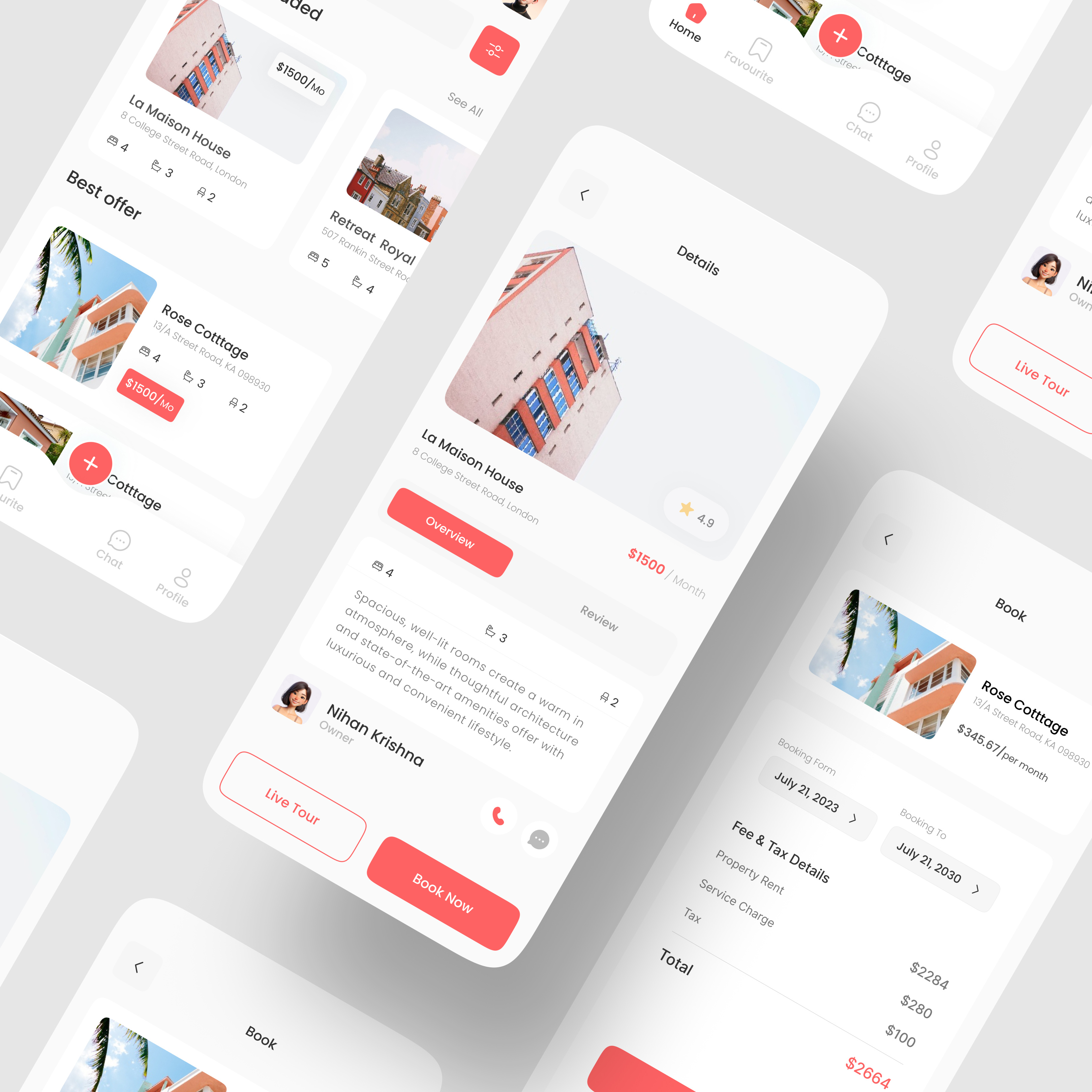 Home Rental App app design app ui app ux branding dashboard design graphic design home app home rental app design logo real estate app rent app saas design ui ui ux design uiengineer user interface ux design web ux website ui