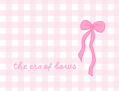 The era of bows illustration bows branding design design inspo feminine branding girly girly vibes graphic design illustration illustration inspiration illustration inspo pink princess vibes