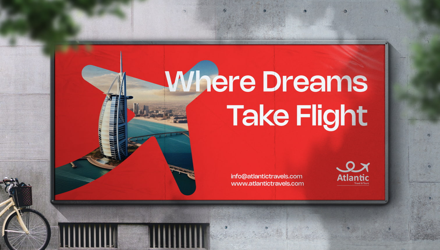 Atlantic Travel Agency | Logo package atlantic branding flight logo logo design plane logo travel agency logo travel branding travel logo travel logo design