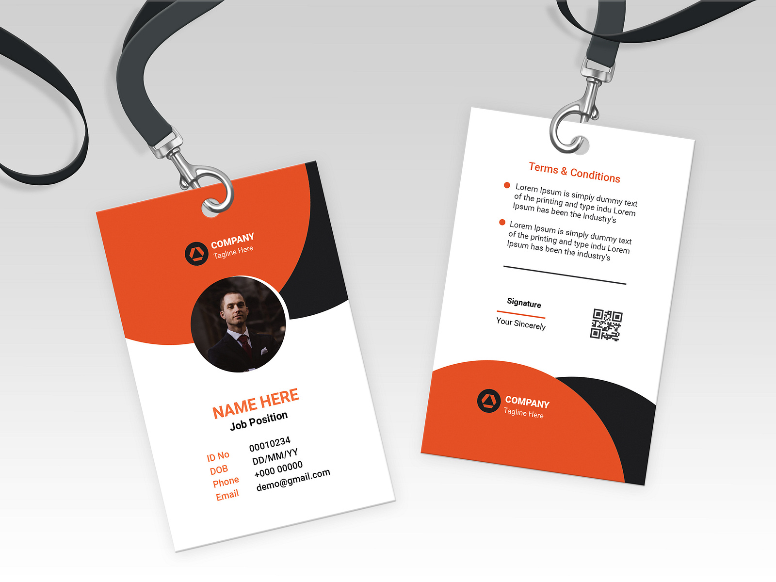 ID Card Template by Nor Mohammad on Dribbble ID Card Template by Nor Mohammad on Dribbble