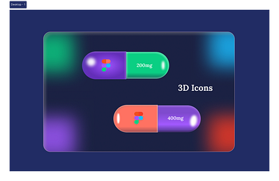 Figma Capsule 3D Icons Design 3d icon animation app figma graphic design illustration landing page motion graphics neumorphism ui uidesign ux