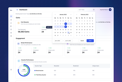 Dashboard - Date Picker dashboard dashboard web date date picker timer picker ui web dashboard web ui