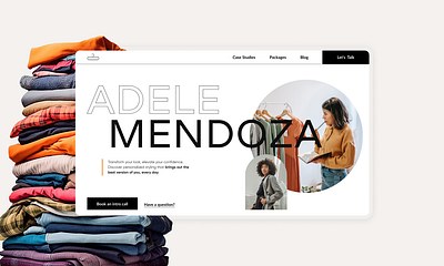 Stylist Personal Website hero personal page uxui