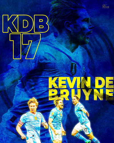 KEVIN DE BRUYNE ART COVER,POSTER SPORTS DESIGN graphic design infographics smsports sportsdesigns