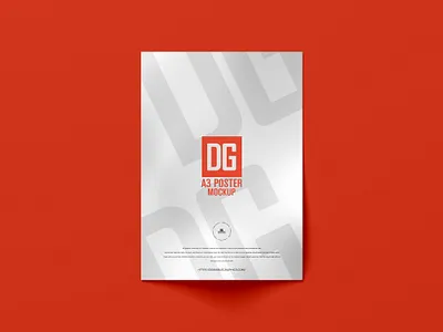 Free Advertising A3 Poster Mockup poster mockup