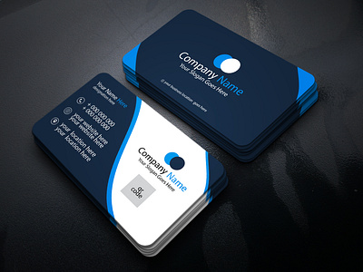 corporate business card design abstact art bleed brand business card company corporate design information modern name style vector visit