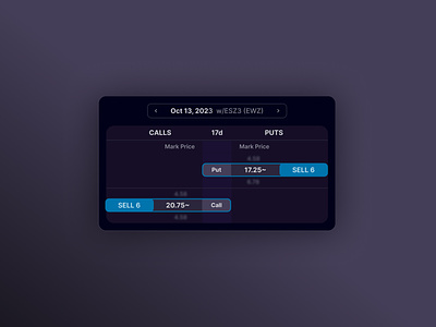 Options Trade Generator calls dark dark mode design design subscription education product ghostagent options trading product design puts responsive subscription ui uiux uiux design