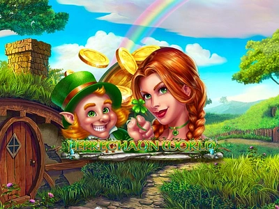 Online casino slot "Leprechaun World" - Logo Splashcreeen design design digital art digital artist digital design gambing art gambling gambling design game art game design graphic design illustration leprechaun leprechaun slot slot design splashscreen splashscreen design